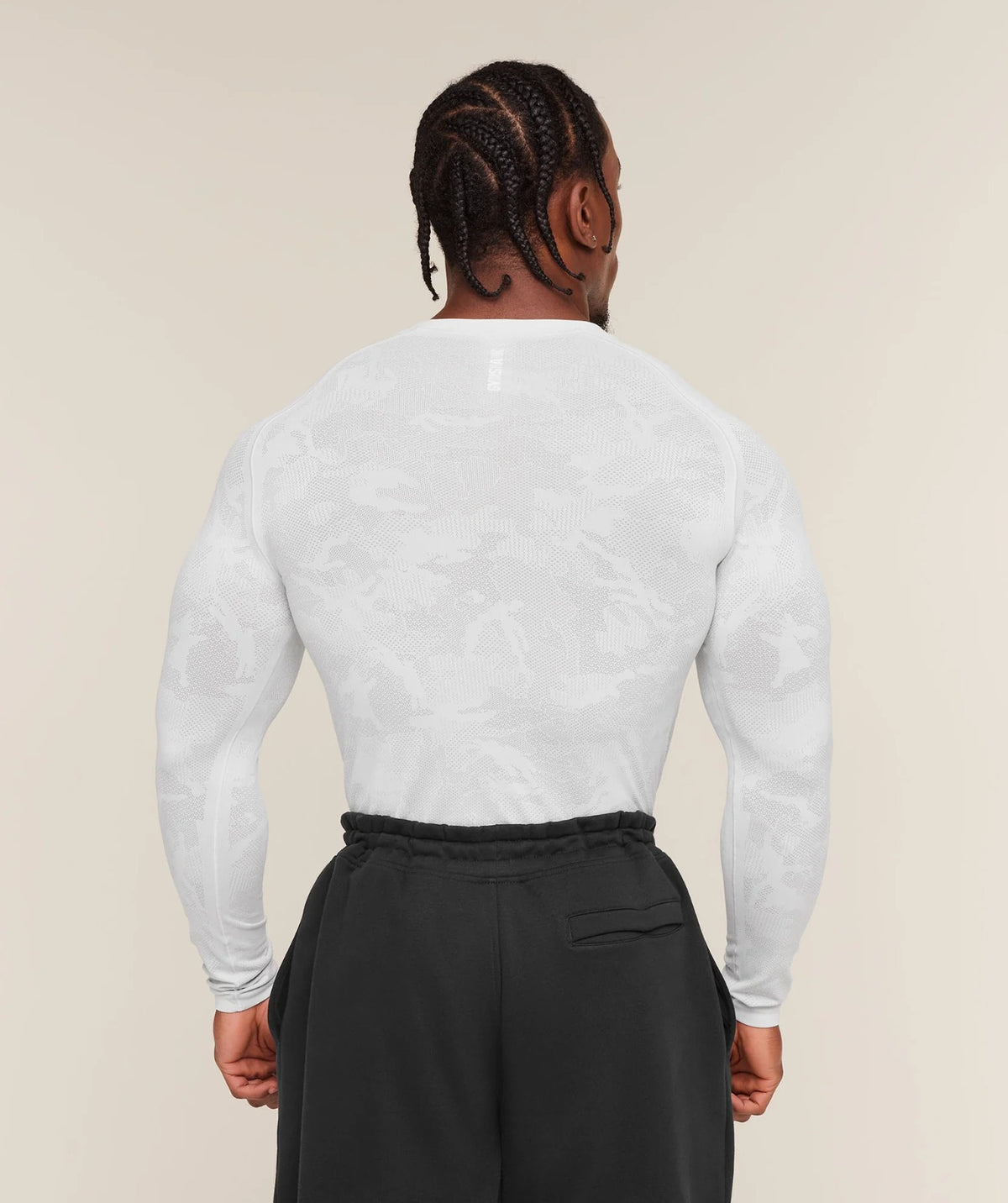 GYMSAHRK geo seamless long sleeve T-shirt