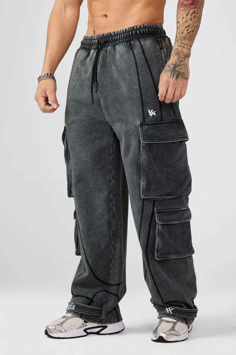 YoungLA Joggers cargo modelo XX Strap Sweats